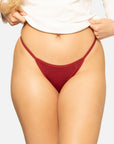 EXCLUSIVE Cranberry Breathe-Soft Cotton Y-String®