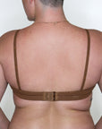 Exclusive Hazelnut Breathe-Soft Cotton Cutout Bralette