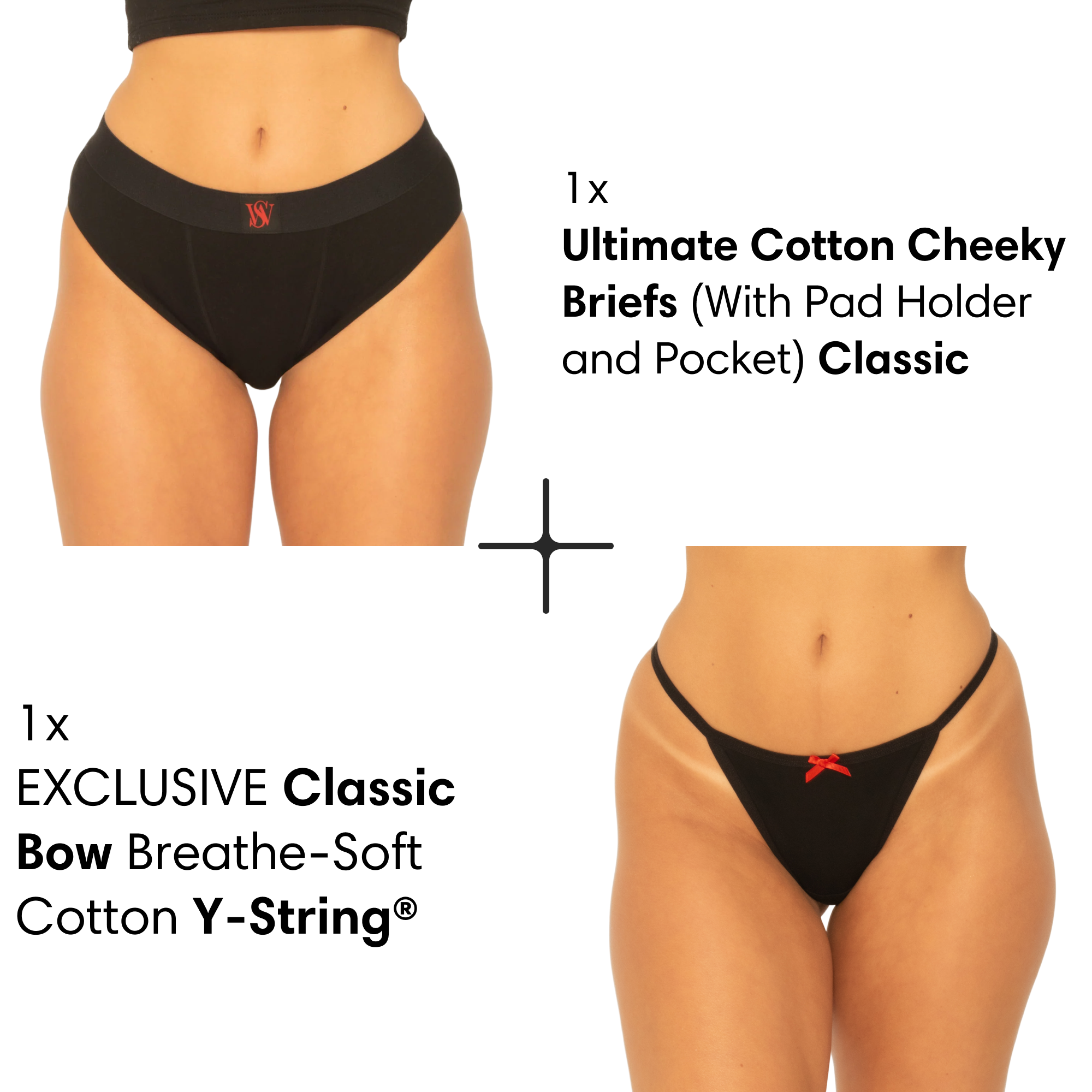 EXCLUSIVE Duo Pack: Cheeky Brief + Y-String®