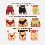 New Ultimate Comfort Variety Pack with 3 FREE Y - Strings® (Very Limited - Offer Ends Soon) - SPICY WEAR