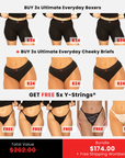 The Ultimate Comfort Pack with 5 FREE Y-Strings® (Very Limited - Offer Ends Soon)