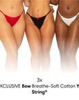 EXCLUSIVE Variety 3 Pack: Breathe-Soft Cotton Y-Strings®