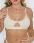 Breathe - Soft Cotton Cutout Bralette - SPICY WEAR