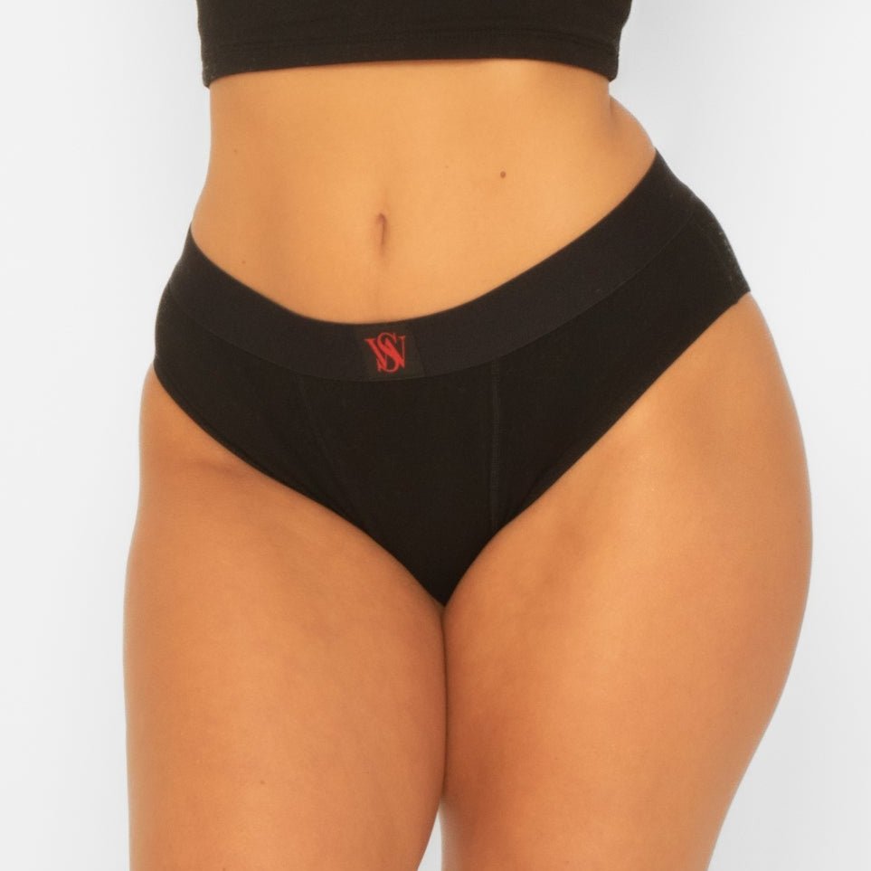 EXCLUSIVE Ultimate Everyday Cotton Cheeky Briefs (With Pad Holder and Pocket) Variety 3 Pack - SPICY WEAR